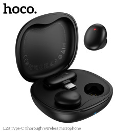 Микрофон HOCO L28 петличный беспроводной Type-C черный